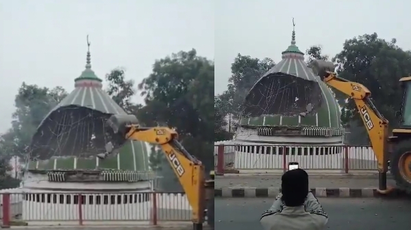 यूपी में लेंड जिहाद पर प्रहार: अब इस जिले में चला अवैध निर्माण पर बाबा का बुलडोजर, मचा हड़कंप