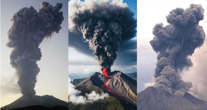 Sakurajima Volcano: 4,400 मीटर राख का गुबार, 30 उड़ानें रद्द